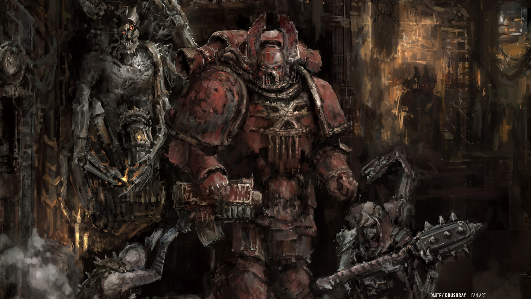art of warhammer40k by brushray