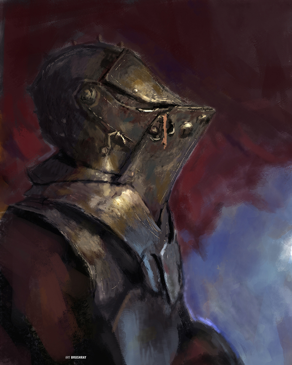 Knight Helmet, art by Dmitry Brushray