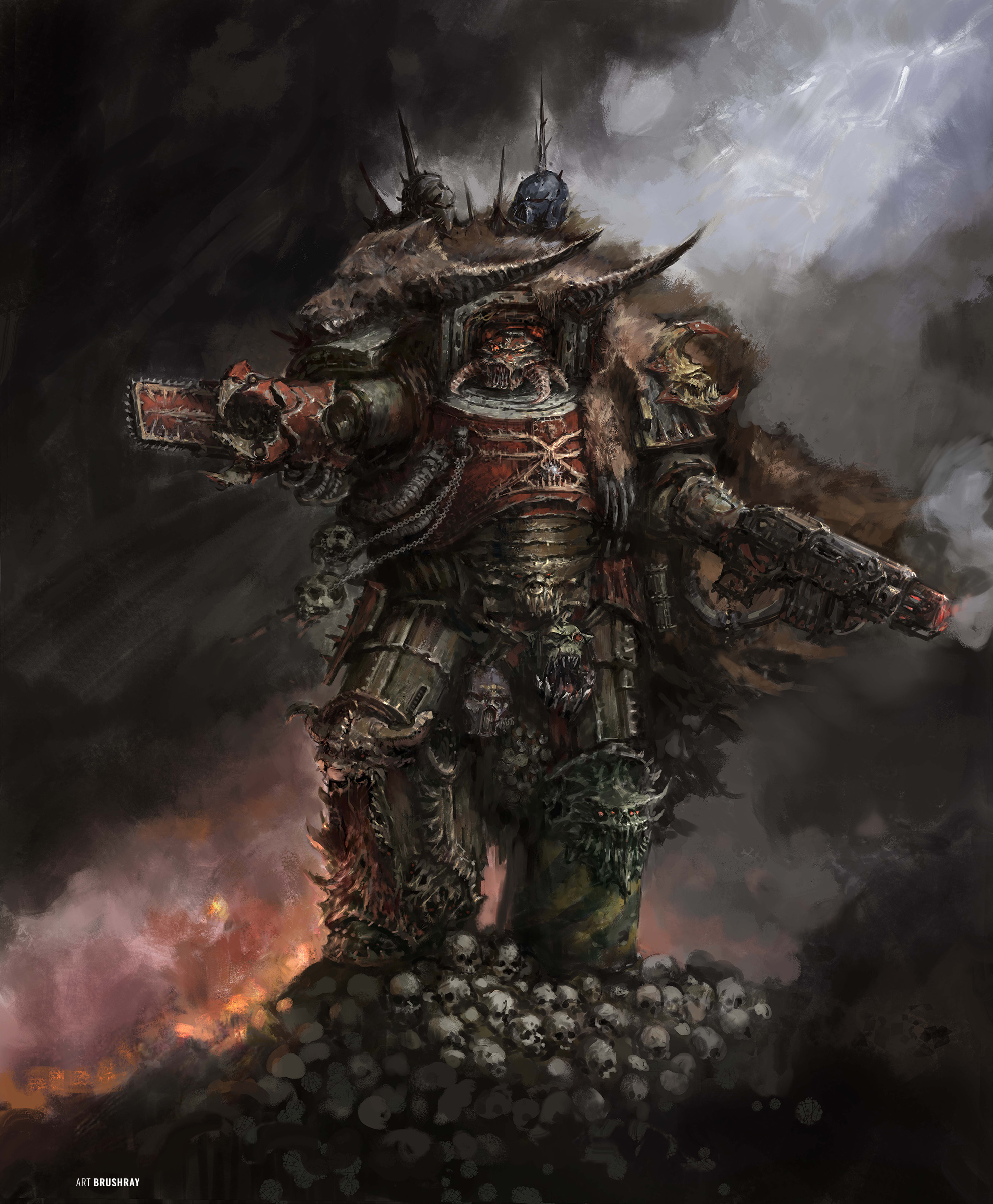 Armaguerra of the Iron Butchers redesign, fanart by Dmitry Brushray