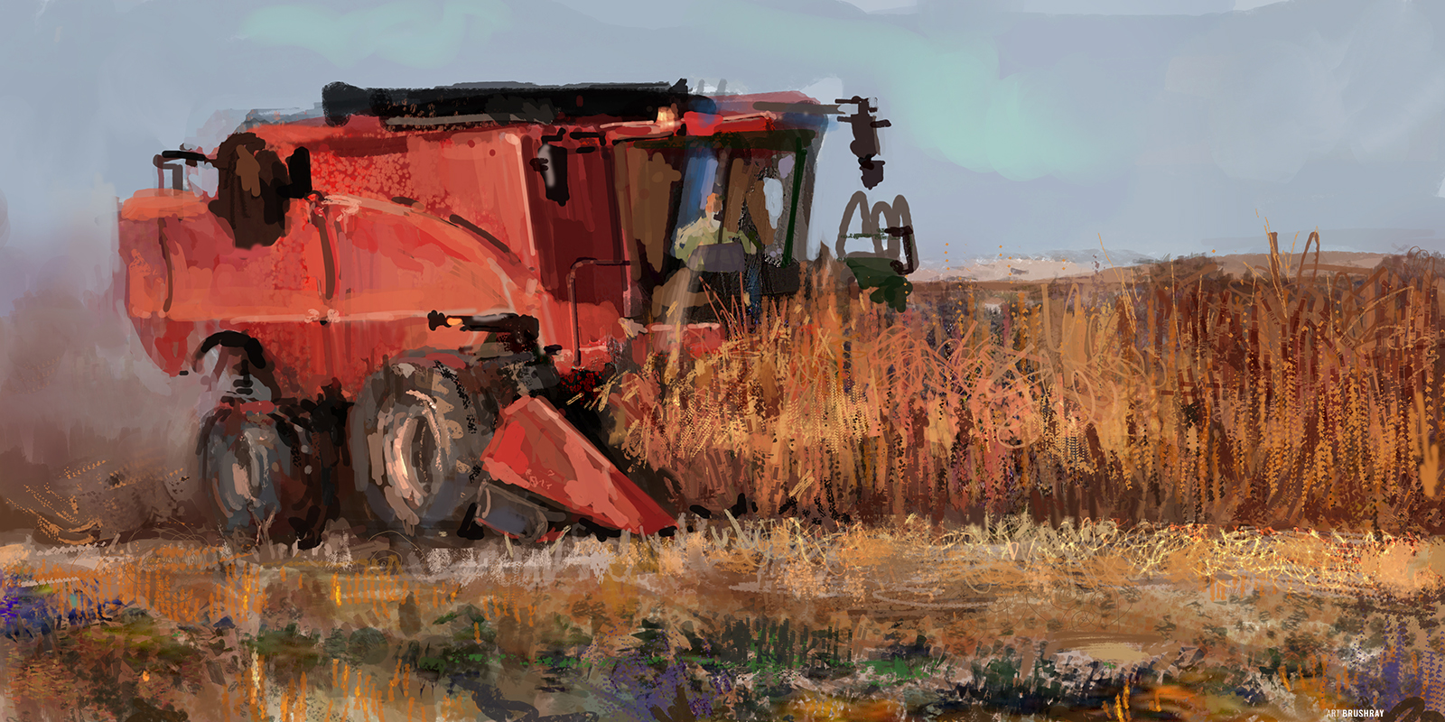 Heavy vehicles sketches, fan art by Dmitry Brushray