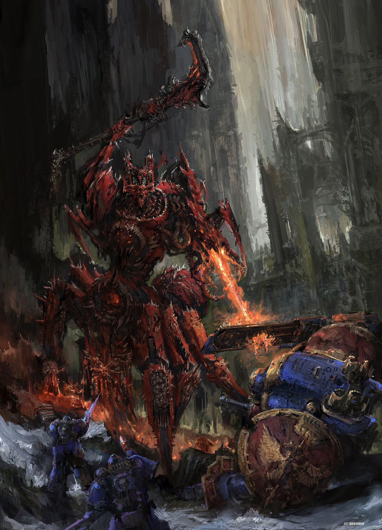 Lord of skulls, my spider version, fan art by Dmitry Brushray
