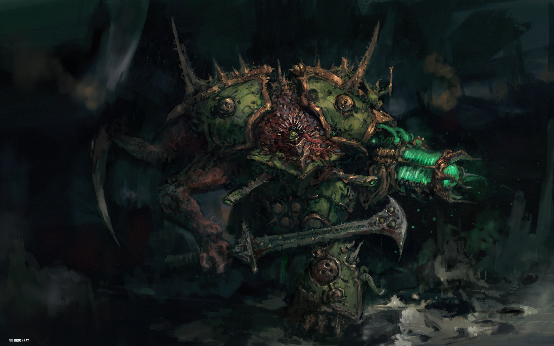Saturnine Dreadbrute, fan art by Dmitry Brushray
