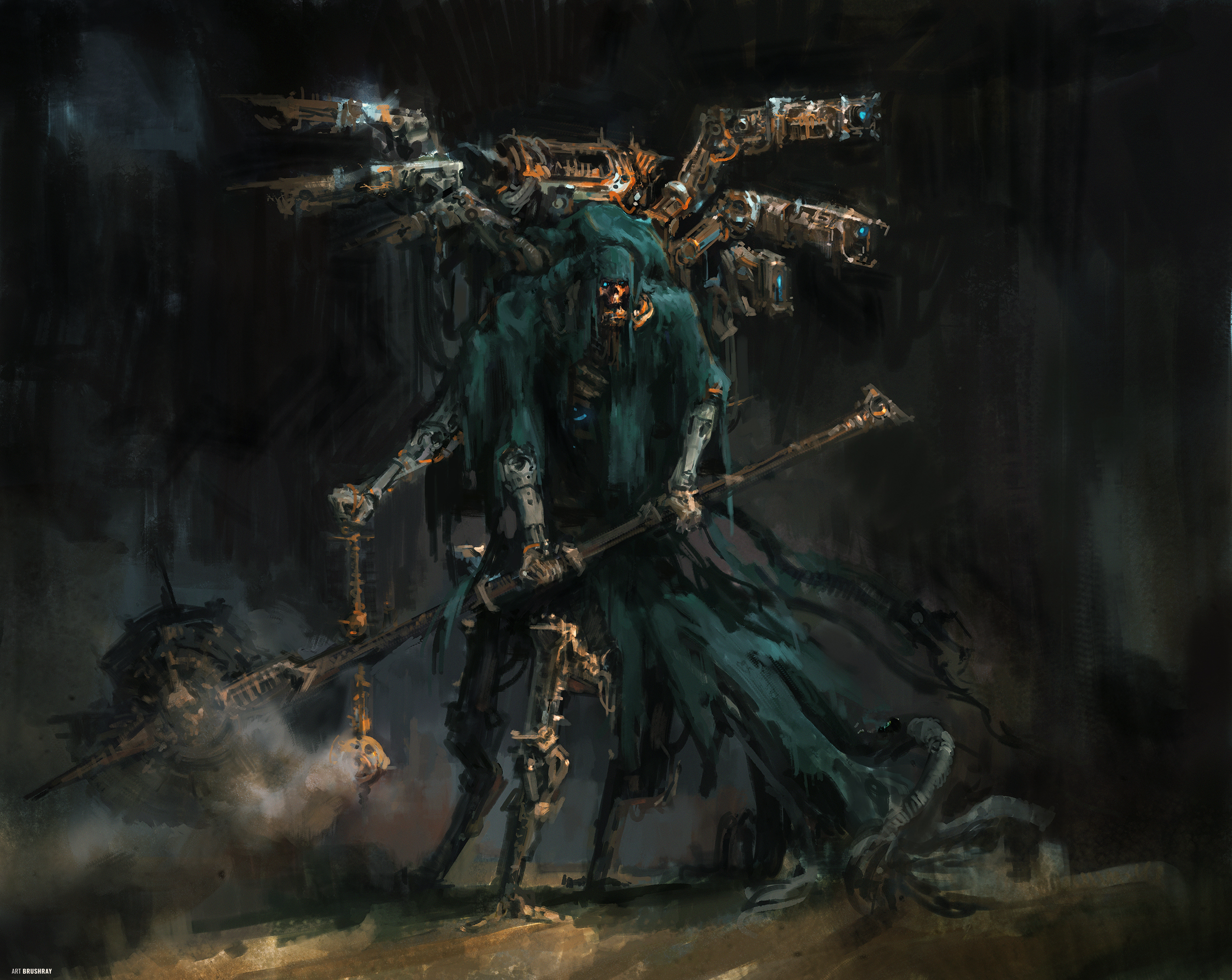 Emerald magos, fan art by Dmitry Brushray