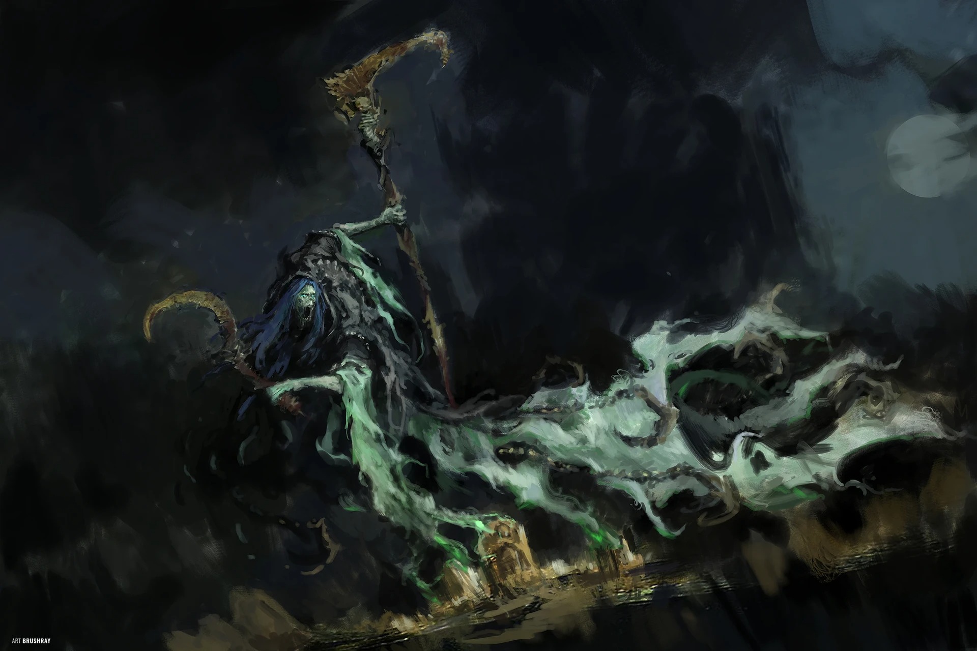 Sevrants of Nagash Nighthaunt, fan art by Dmitry Brushray
