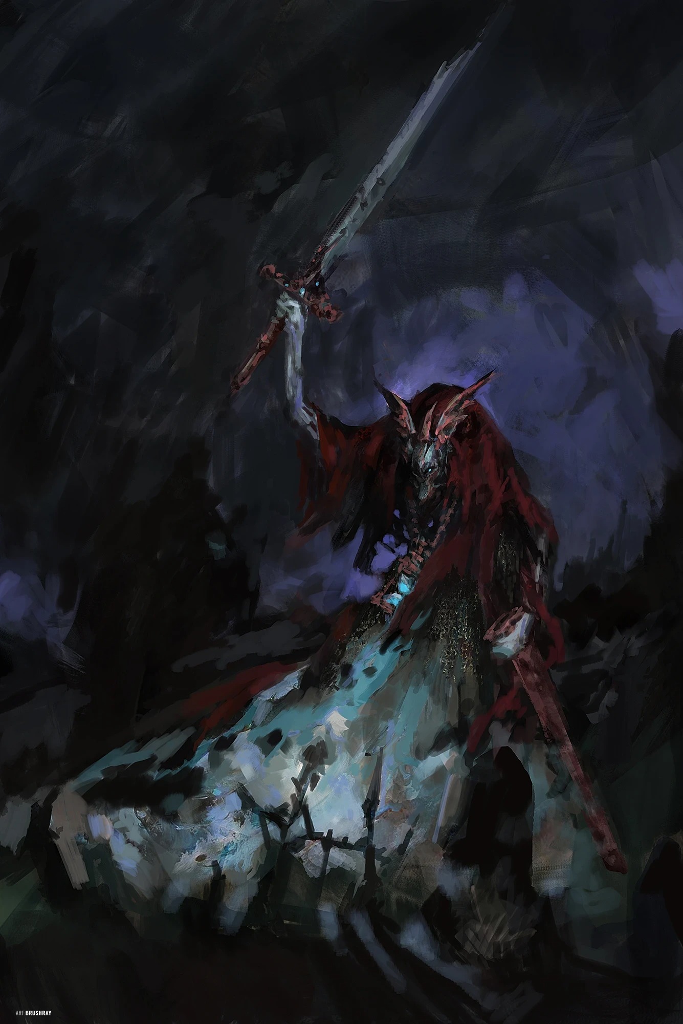 Sevrants of Nagash Nighthaunt, fan art by Dmitry Brushray