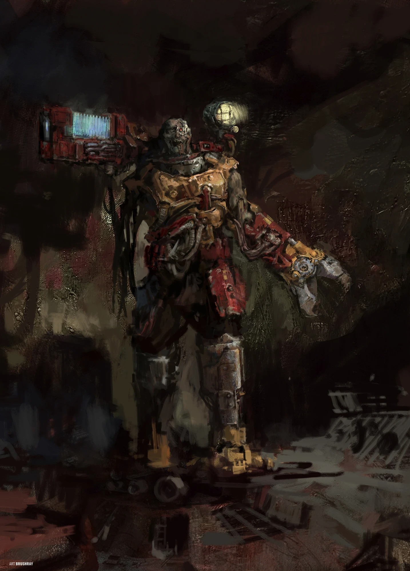 Servitor fan art, fan art by Dmitry Brushray